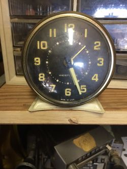 Old wind up clock if your power goes out your clock won’t stop