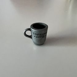 Miniature Pewter Starbucks Cup From A Monopoly Game