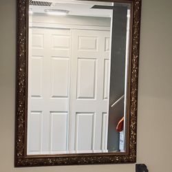 Antique Ornate Gold Mirror For Immediate Sale 