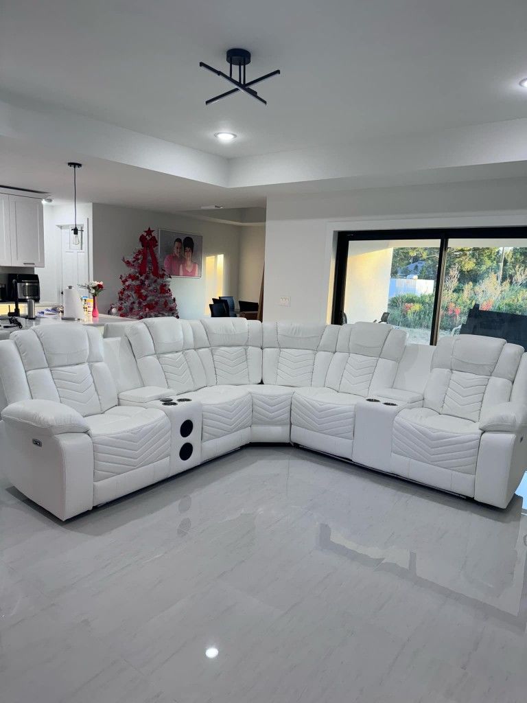 🆕️ Brand New Power Reclining Sectional Sofa / Sofa Seccional Reclinable Electrico Nuevo a Estrenar ... Fast Delivery 🚚