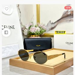 Gold Men's Sunglasses 