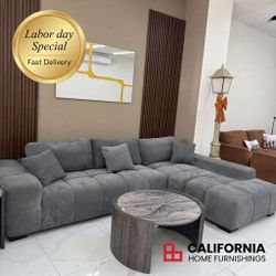Modern L-Shaped Living Room Sofa