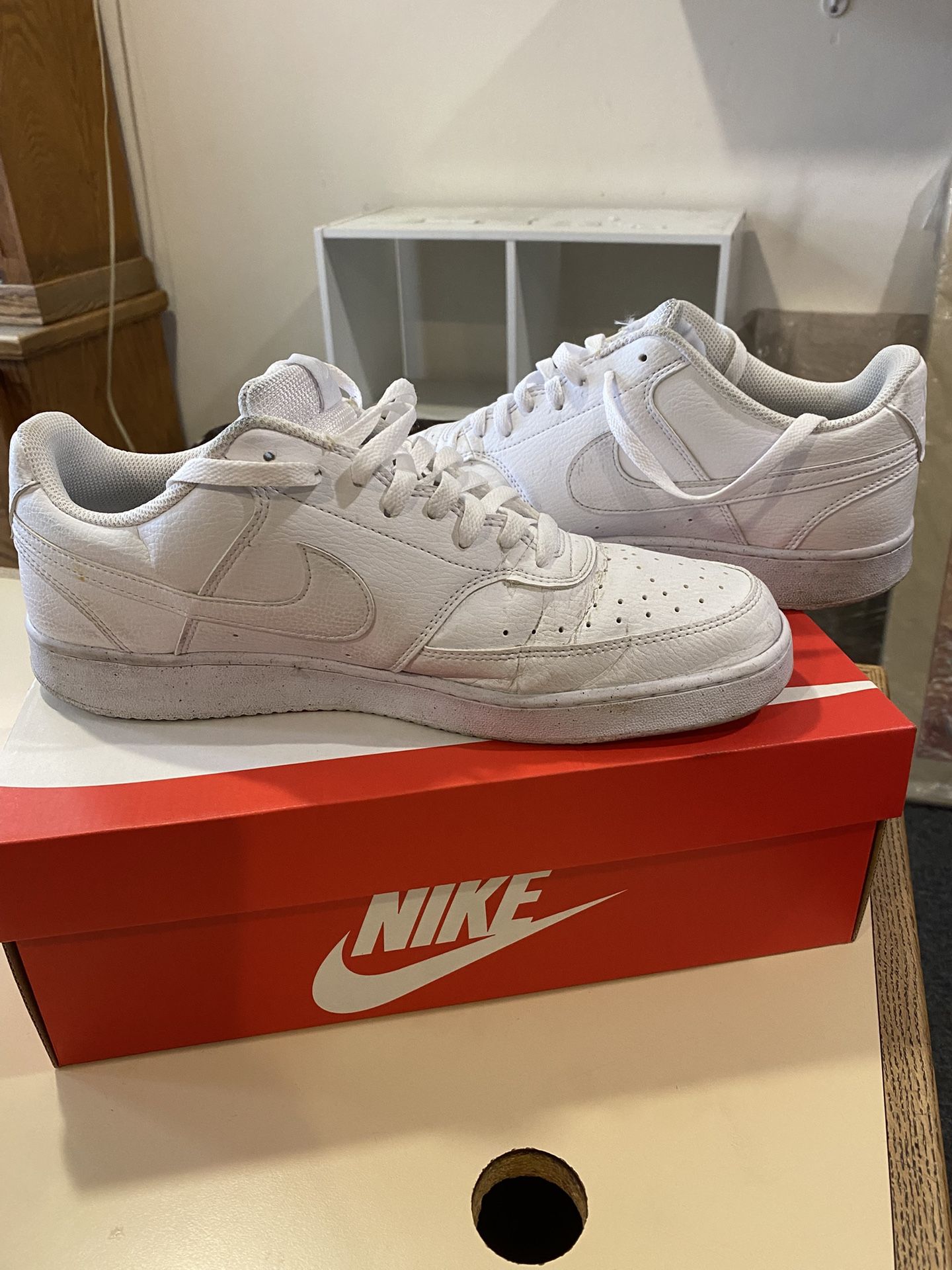 Nike Court Vision White Size 12 Shoes 