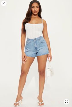 Denim shorts