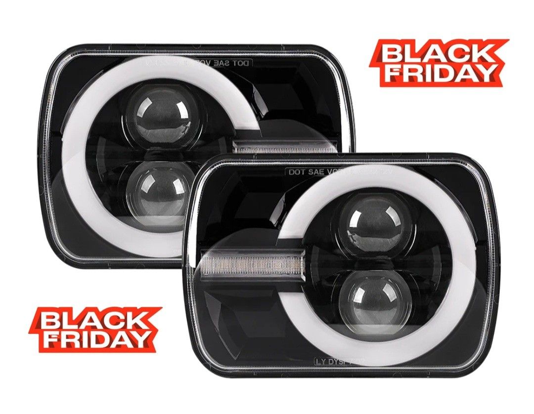 LED Headlight Set 7x6 Universal