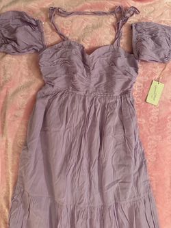 Long purple dress