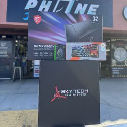 Gaming Pc Bundle Sky tech Gaming Pc With Monitor Mouse And Keyboard