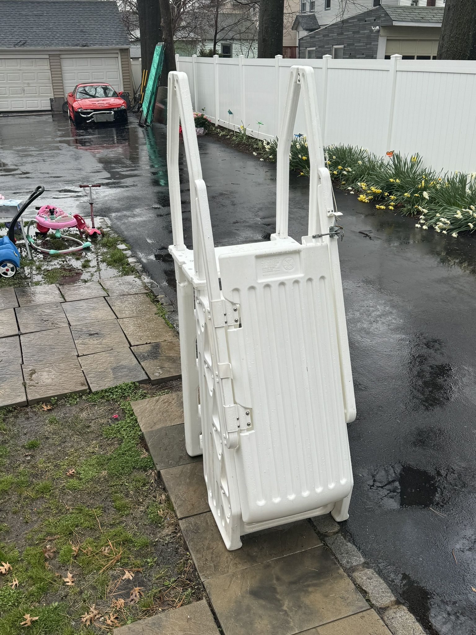 Pool Ladder With Safety Door