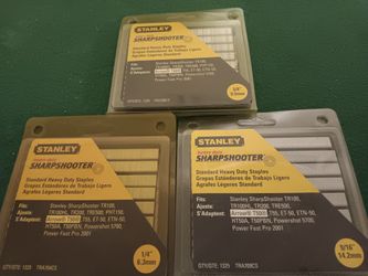 Stanley Heavy Duty Staples  (3pcks)
