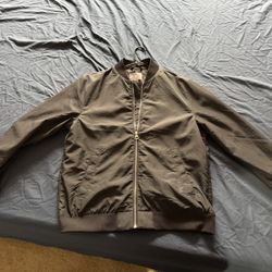 H&M Regular Fit Lightweight Black Bomber Jacket Size Medium 