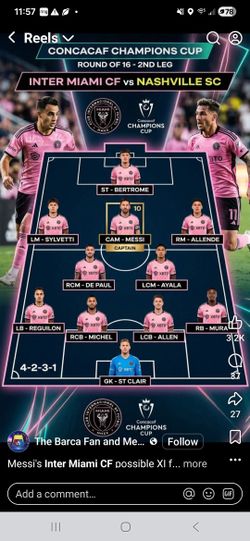 Inter Miami Front Row Ticket For 3/18 Cup Game