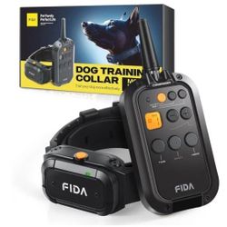 Fida Dog Shock Training Collar with Remote 3/4 Mile Range P-920