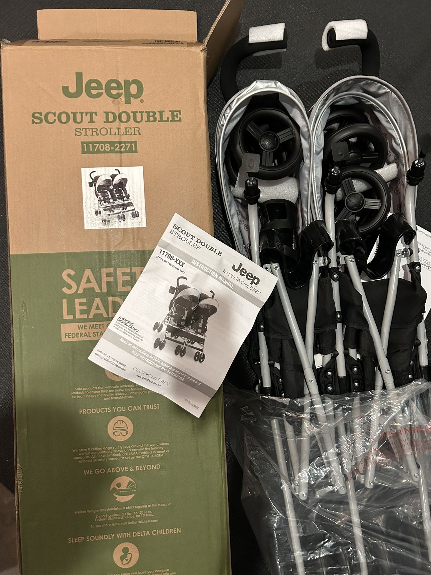 BRAND NEW Jeep Scout Double Stroller