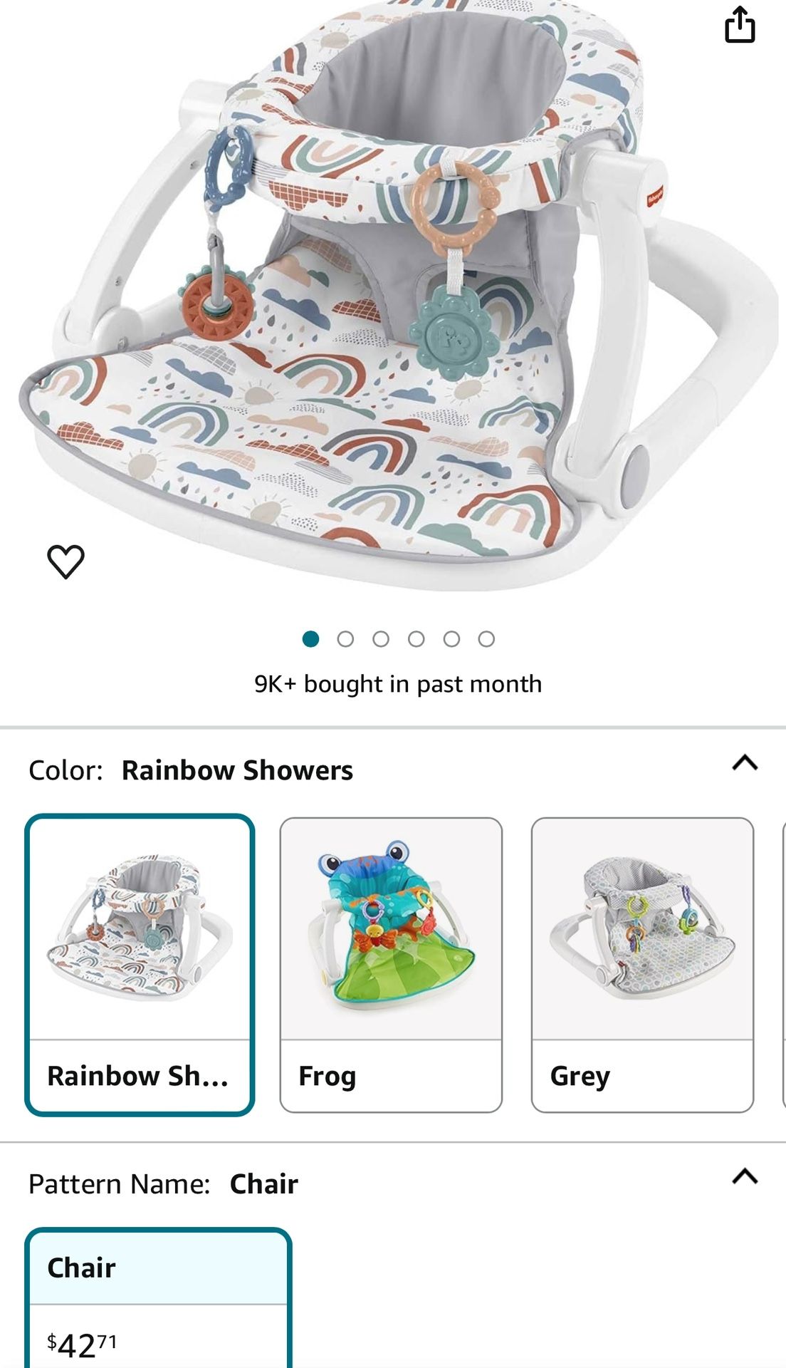 Fisher price Portable Baby Chair Sit Me Up Floor Seat