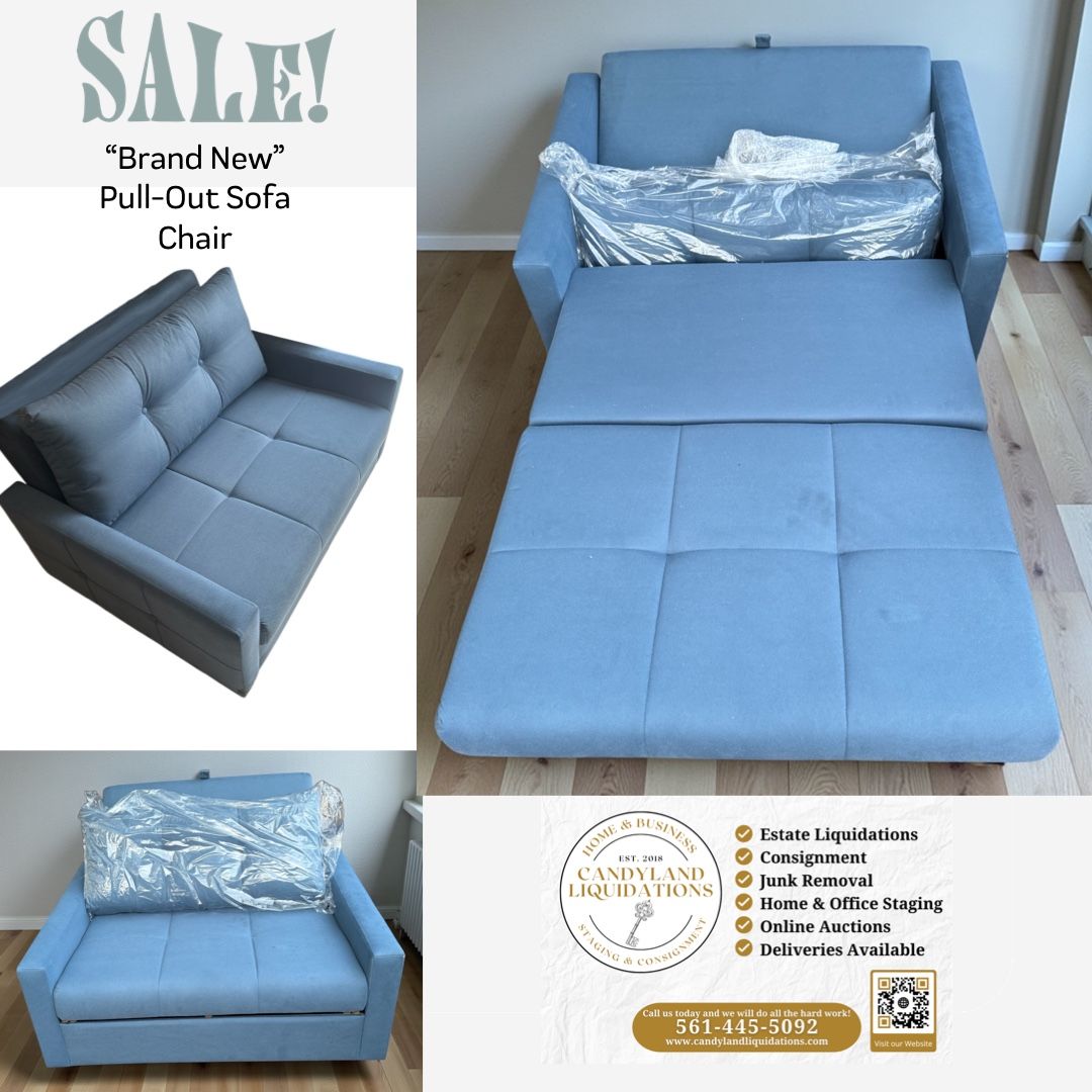 Brand New Pull-Out Chair, Bed