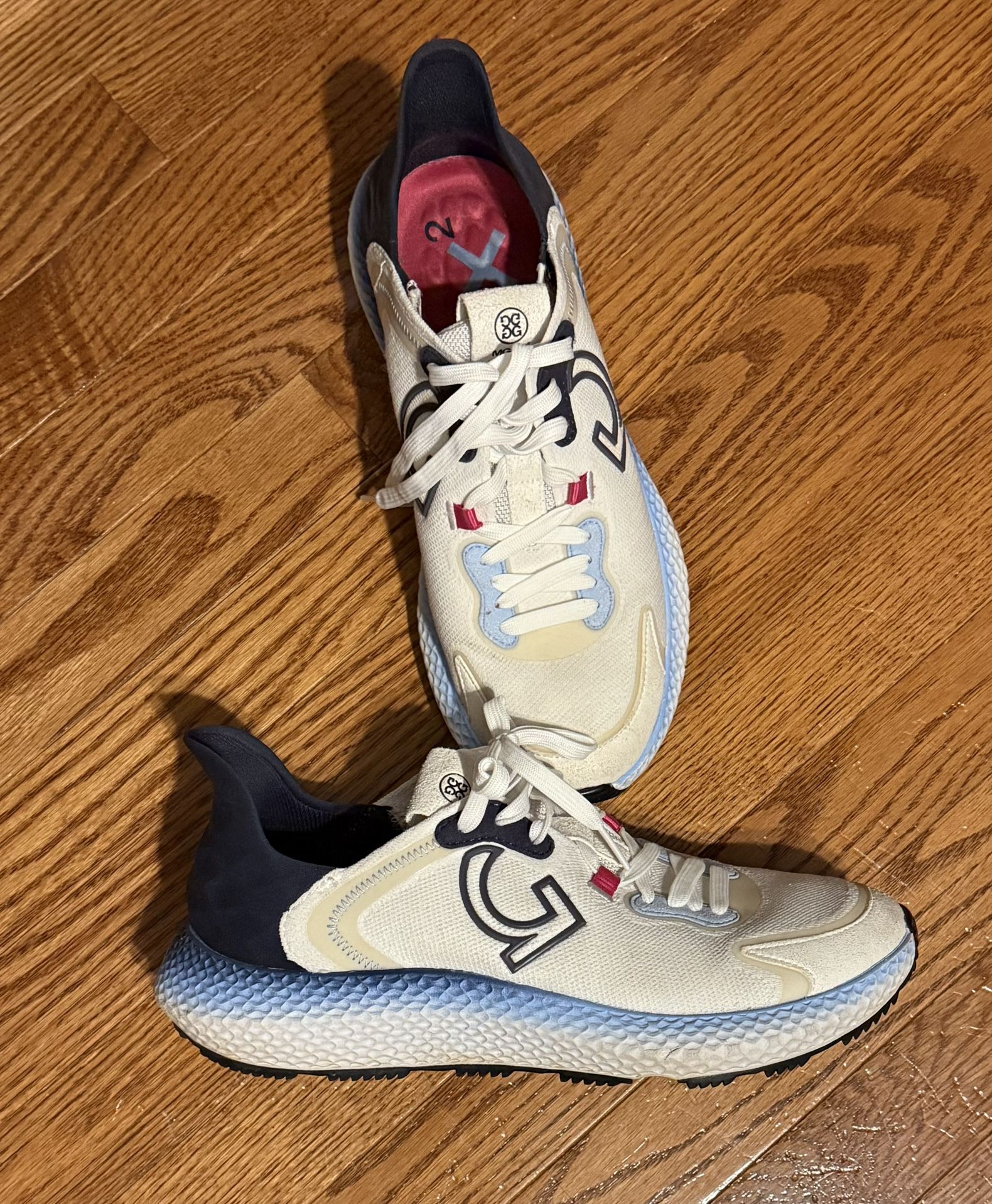 G-Fore MG4X2 Cross Trainer Shoes White/Blue MSRP $225 G4MS22EF41 Size 10