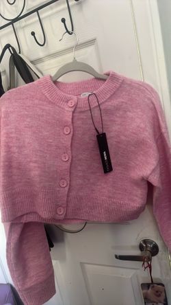 Fashion nova pink cardigan