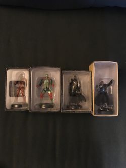 Eaglemoss Larfleeze , Metallo, Black Hand , and captain Boomerang