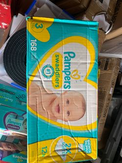 Pampers swaddlerd size 3, 168 count