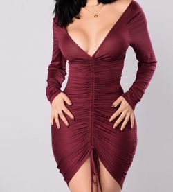 Burgundy Dress