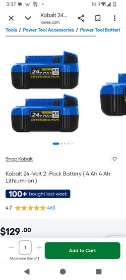 Kobalt battery's