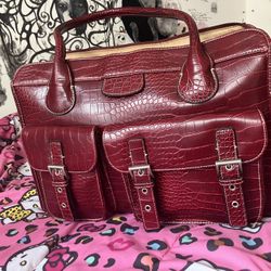 Women’s Red Alligator purse