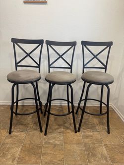 THREE BARSTOOL CHAIRS