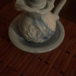 1978 Blue Pitcher And Bowl Set 