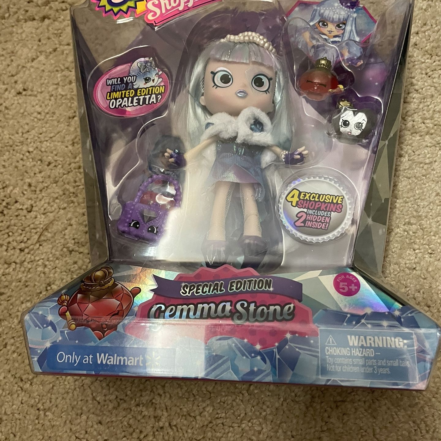 Shopkins Rare Retired Special Edition Gemma Stone Shoppies Doll Find Limited Edition Opaletta