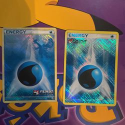 Pokémon Cards Subline Water Energies, Amazing Holos 