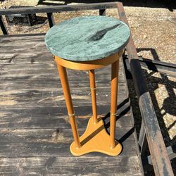 Marble & Wood Table Great Condition $18 OBO!