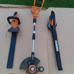 Worz Hedge Trimmer, Edger And Leaf Blower 