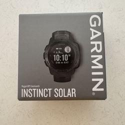 Garmin Instinct Solar Rugged GPS Smartwatch - Graphite 010-02293-10 - BRAND NEW 