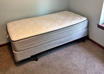 Twin Size Mattress Set Box Spring & Bed Frame Optional