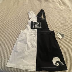 Black & White Overall Dress