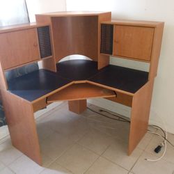 Corner Desk, Entertainment Center, Coffee Table