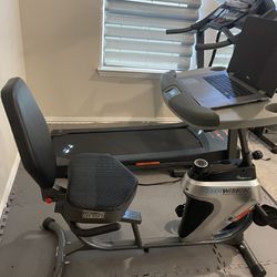 Exercise bike with Desk