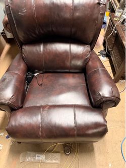 Leather recliner/ Raymor and Flannigan