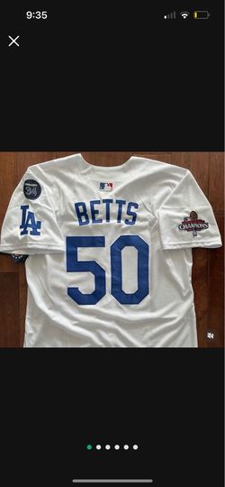 White Los Angeles dodgers mookie betts jersey