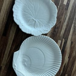 Sea Shell & Leaf Shape plates 