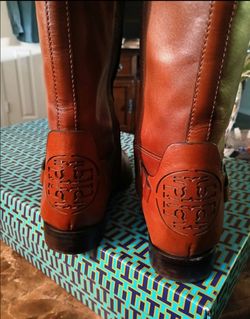 Tory Burch Leather Boots Size 10 M