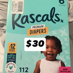 Diapers size 6 ( Rascals)