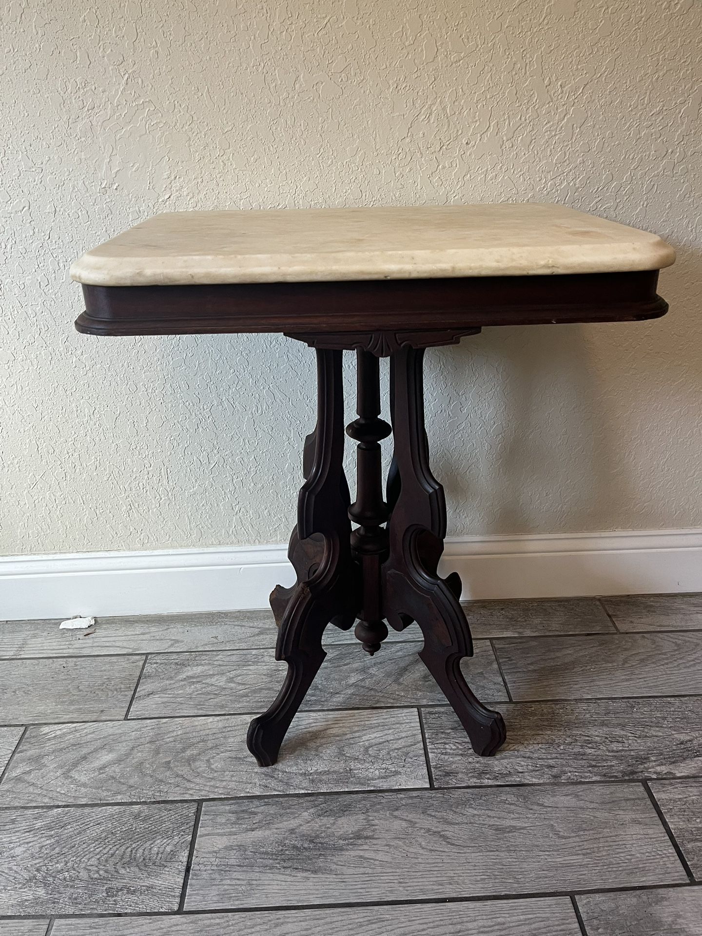 Antique Marble Top Parlor Table