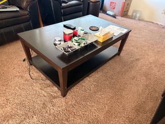Espresso colored coffee table