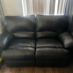 Black Leather Couch
