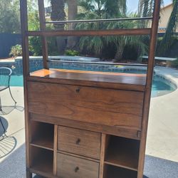 Solid Wood Writing Desk / Cabinet