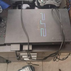 Ps2 With 2 Controllers Memory Card And 24 Games 