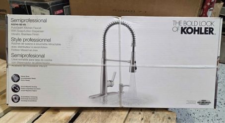 Kohler R22745-SD-VS Semiprofessional Pull-Down Kitchen Faucet w/ Soap Dispenser