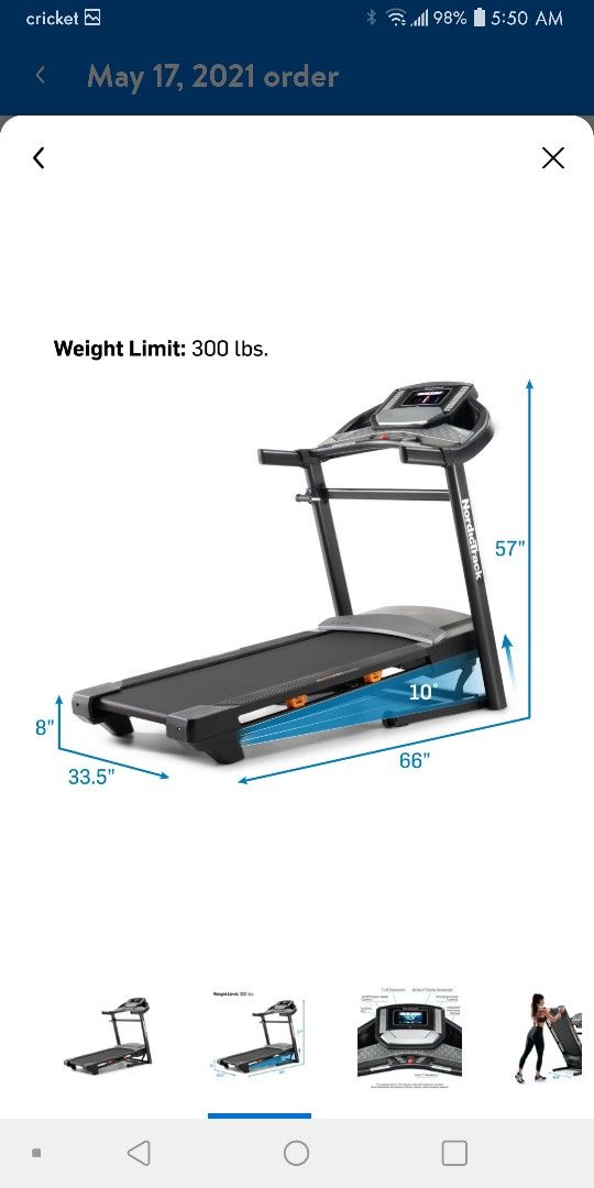 Nordi Track C700 Folding Treadmill (Brand New)