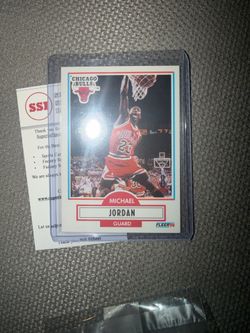 Michael Jordan fleer 90 nba card